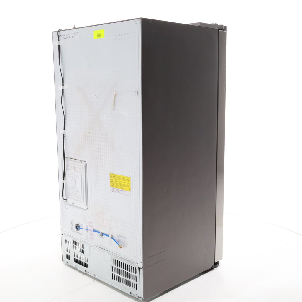 Pictures of Fingerprint Resistant Stainless Steel ENERGY STAR Samsung 27.4 cu. ft. Side by Side Refrigerator with Exterior Water and Ice Dispenser - Scratch & Dent - Moderate - Neu Appliance Outlet - Discount Appliance Outlet in Austin, Tx