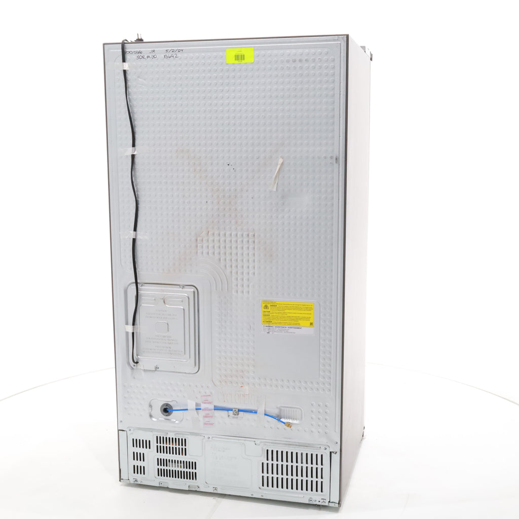 Pictures of Fingerprint Resistant Stainless Steel ENERGY STAR Samsung 27.4 cu. ft. Side by Side Refrigerator with Exterior Water and Ice Dispenser - Scratch & Dent - Moderate - Neu Appliance Outlet - Discount Appliance Outlet in Austin, Tx