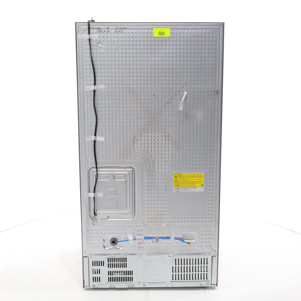 Pictures of Fingerprint Resistant Stainless Steel ENERGY STAR Samsung 27.4 cu. ft. Side by Side Refrigerator with Exterior Water and Ice Dispenser - Scratch & Dent - Moderate - Neu Appliance Outlet - Discount Appliance Outlet in Austin, Tx