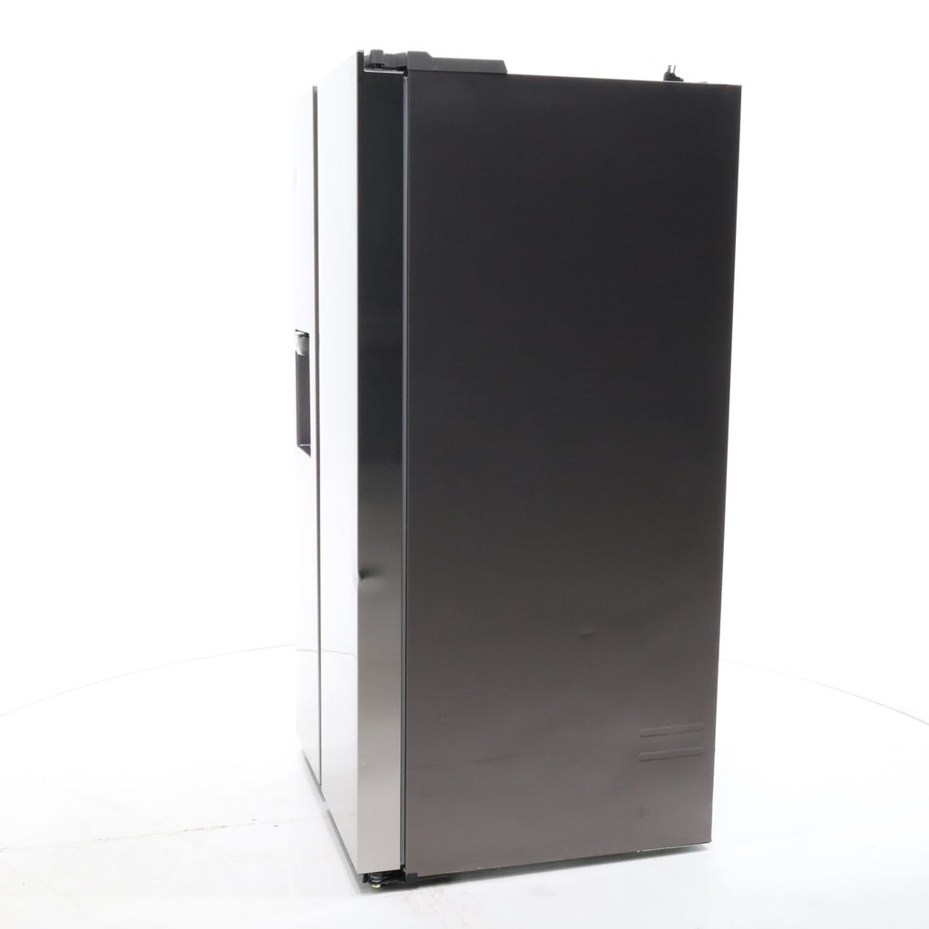 Pictures of Fingerprint Resistant Stainless Steel ENERGY STAR Samsung 27.4 cu. ft. Side by Side Refrigerator with Exterior Water and Ice Dispenser - Scratch & Dent - Moderate - Neu Appliance Outlet - Discount Appliance Outlet in Austin, Tx