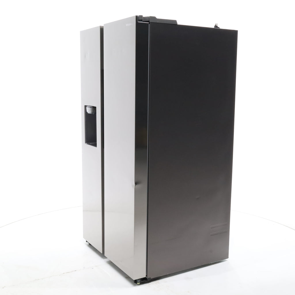 Pictures of Fingerprint Resistant Stainless Steel ENERGY STAR Samsung 27.4 cu. ft. Side by Side Refrigerator with Exterior Water and Ice Dispenser - Scratch & Dent - Moderate - Neu Appliance Outlet - Discount Appliance Outlet in Austin, Tx