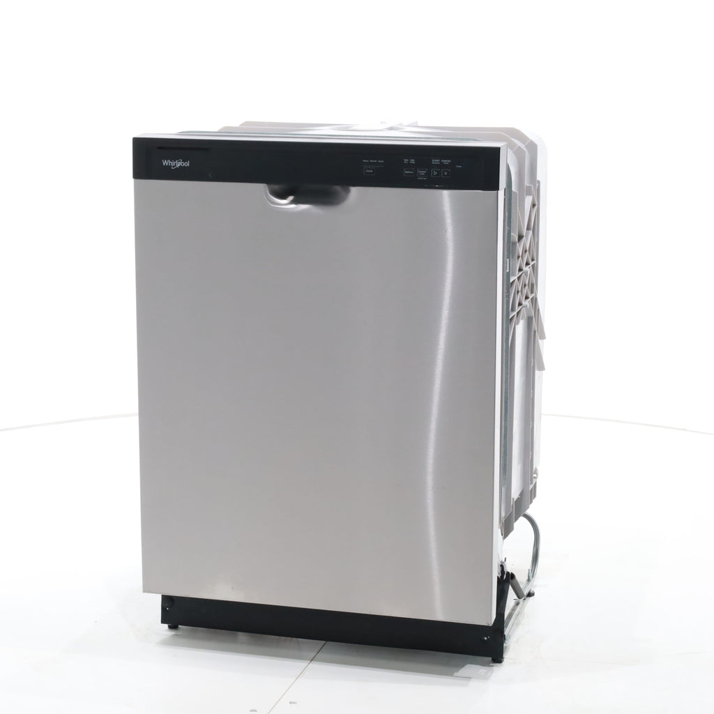 Pictures of Standard 24 in Width Stainless Steel ENERGY STAR Whirlpool Built In Dishwasher with 1-Hour Wash Cycle - Scratch & Dent - Minor - Neu Appliance Outlet - Discount Appliance Outlet in Austin, Tx