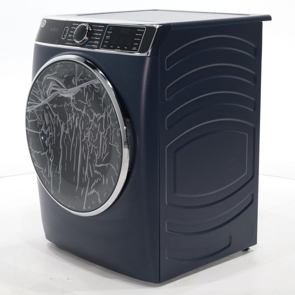 Pictures of Sapphire Blue GE 7.8 cu. ft. Smart Front Load Gas Dryer with Steam - Scratch & Dent - Minor - Neu Appliance Outlet - Discount Appliance Outlet in Austin, Tx