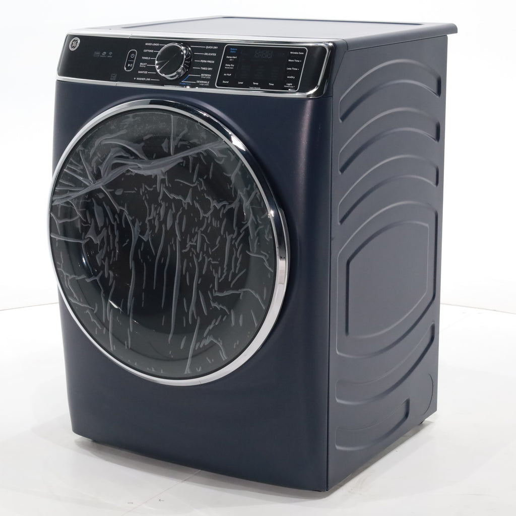 Pictures of Sapphire Blue GE 7.8 cu. ft. Smart Front Load Gas Dryer with Steam - Scratch & Dent - Minor - Neu Appliance Outlet - Discount Appliance Outlet in Austin, Tx