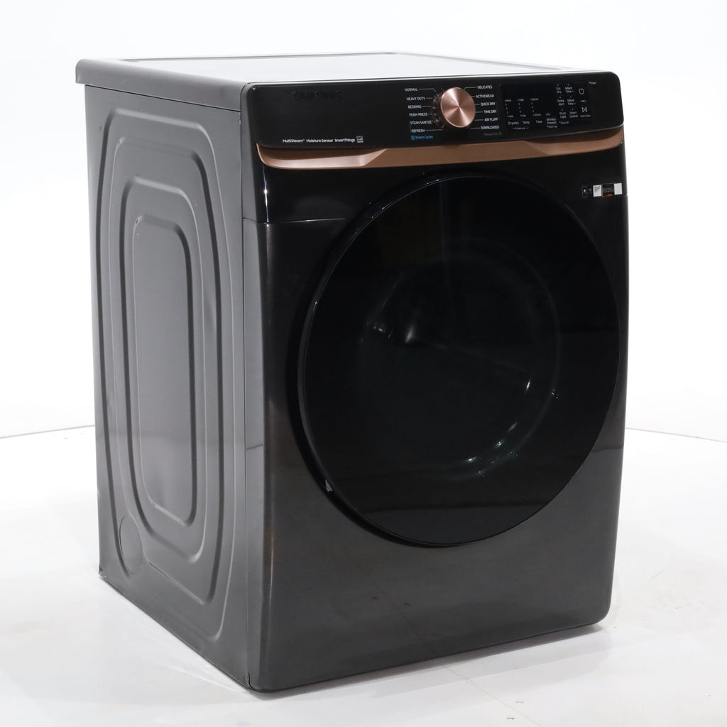 Pictures of Brushed Black ENERGY STAR Samsung 7.5 cu. ft. Frontload Electric Dryer with Steam - Scratch & Dent - Moderate - Neu Appliance Outlet - Discount Appliance Outlet in Austin, Tx