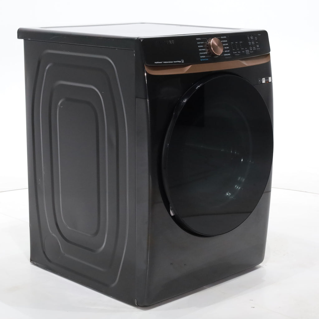 Pictures of Brushed Black ENERGY STAR Samsung 7.5 cu. ft. Frontload Electric Dryer with Steam - Scratch & Dent - Moderate - Neu Appliance Outlet - Discount Appliance Outlet in Austin, Tx