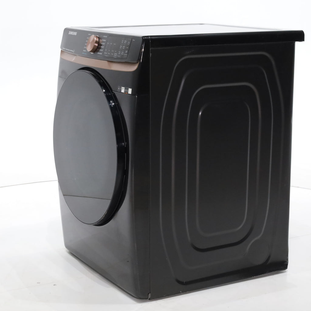 Pictures of Brushed Black ENERGY STAR Samsung 7.5 cu. ft. Frontload Electric Dryer with Steam - Scratch & Dent - Moderate - Neu Appliance Outlet - Discount Appliance Outlet in Austin, Tx