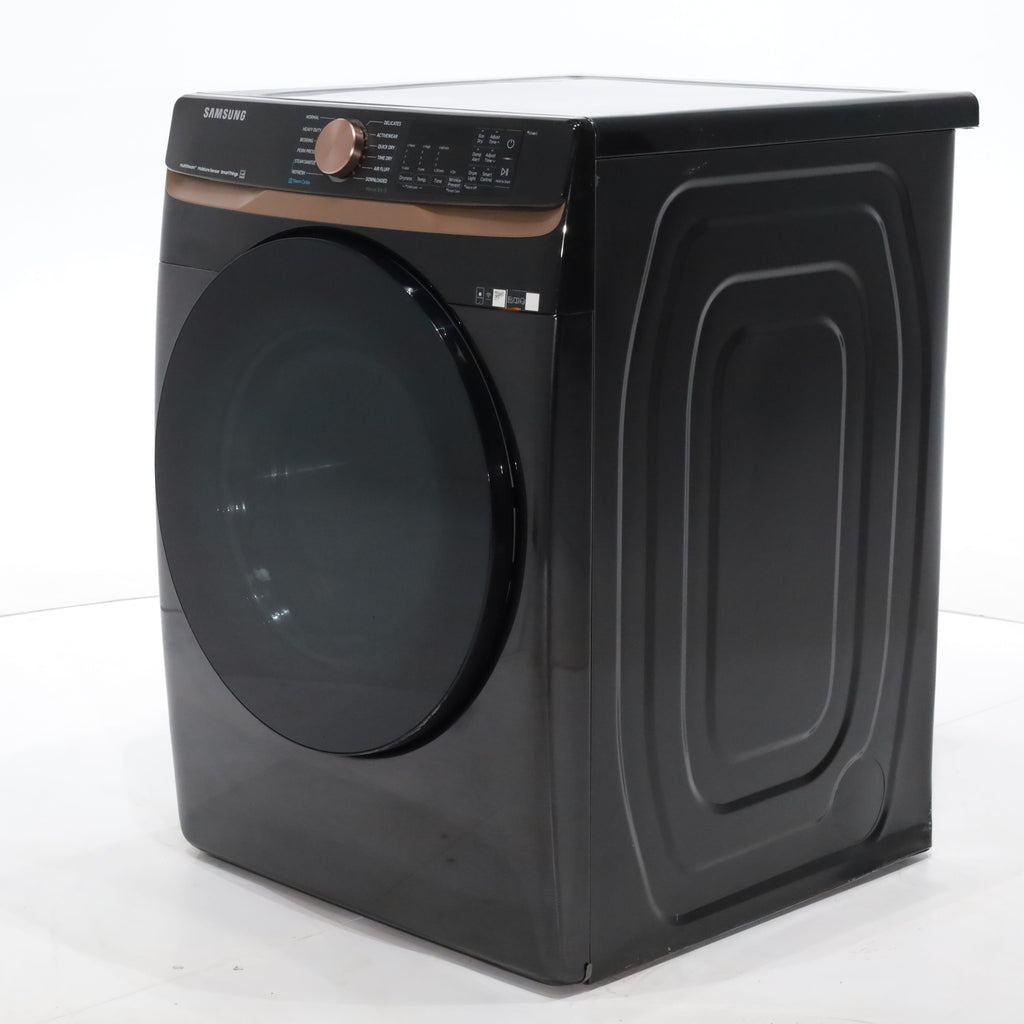 Pictures of Brushed Black ENERGY STAR Samsung 7.5 cu. ft. Frontload Electric Dryer with Steam - Scratch & Dent - Moderate - Neu Appliance Outlet - Discount Appliance Outlet in Austin, Tx