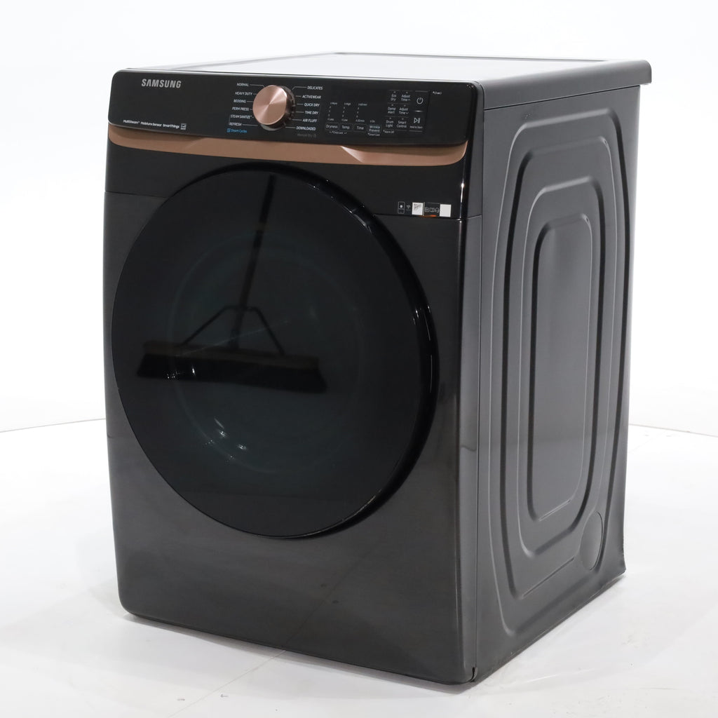 Pictures of Brushed Black ENERGY STAR Samsung 7.5 cu. ft. Frontload Electric Dryer with Steam - Scratch & Dent - Moderate - Neu Appliance Outlet - Discount Appliance Outlet in Austin, Tx