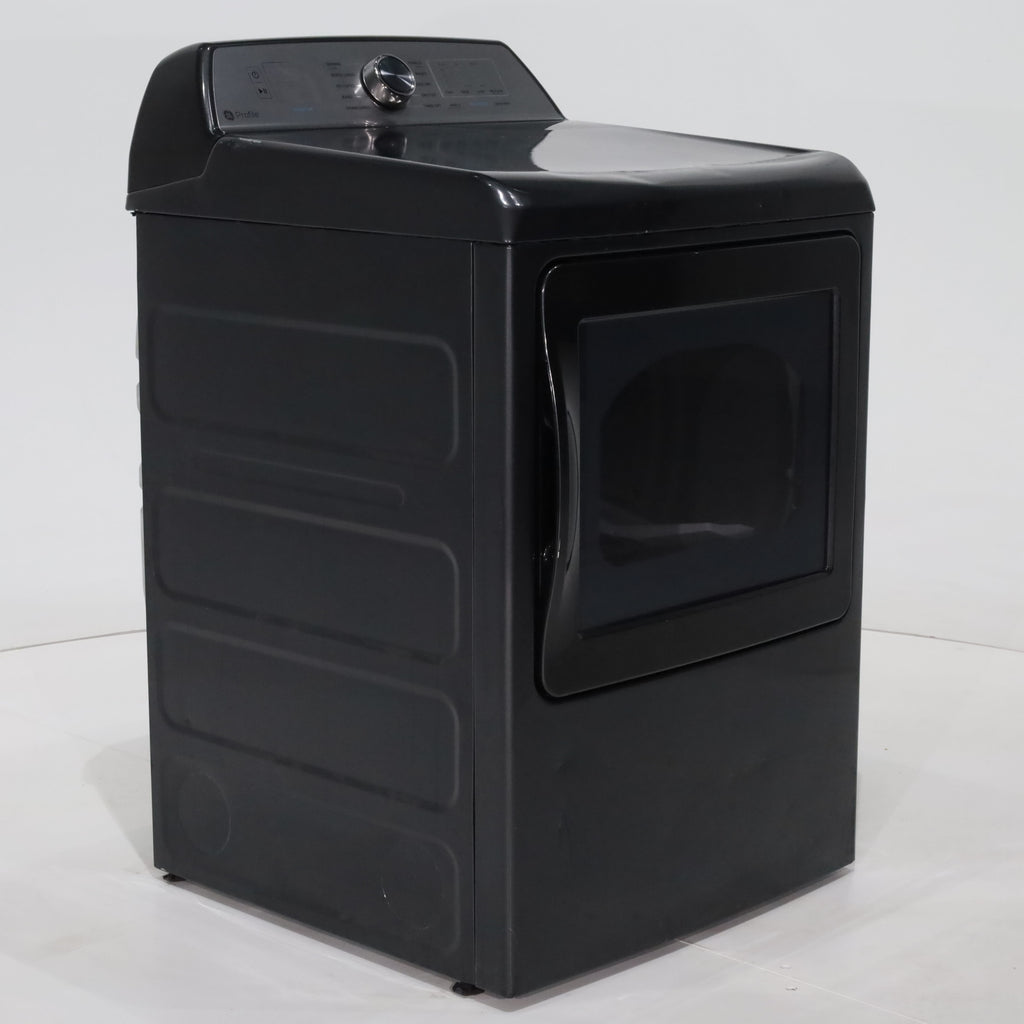 Pictures of Diamond Gray ENERGY STAR GE Profile 7.4 cu . ft. Electric Dryer with 120 ft. Venting - Scratch & Dent - Major - Neu Appliance Outlet - Discount Appliance Outlet in Austin, Tx