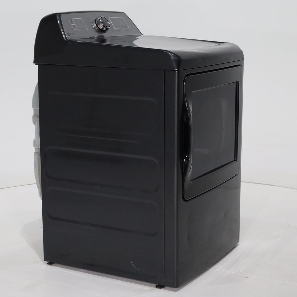 Pictures of Diamond Gray ENERGY STAR GE Profile 7.4 cu . ft. Electric Dryer with 120 ft. Venting - Scratch & Dent - Major - Neu Appliance Outlet - Discount Appliance Outlet in Austin, Tx