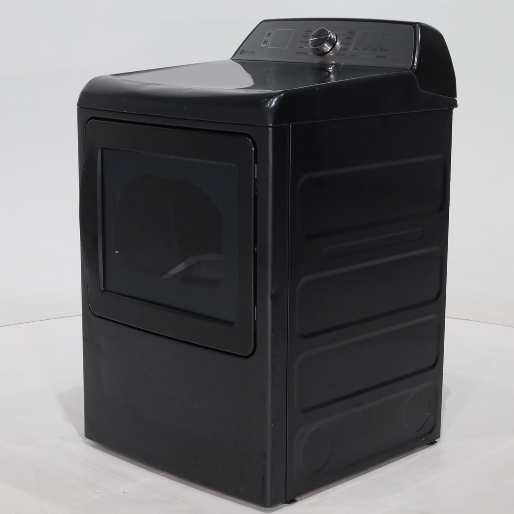 Pictures of Diamond Gray ENERGY STAR GE Profile 7.4 cu . ft. Electric Dryer with 120 ft. Venting - Scratch & Dent - Major - Neu Appliance Outlet - Discount Appliance Outlet in Austin, Tx