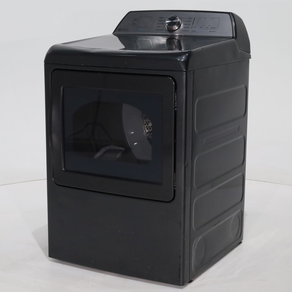 Pictures of Diamond Gray ENERGY STAR GE Profile 7.4 cu . ft. Electric Dryer with 120 ft. Venting - Scratch & Dent - Major - Neu Appliance Outlet - Discount Appliance Outlet in Austin, Tx