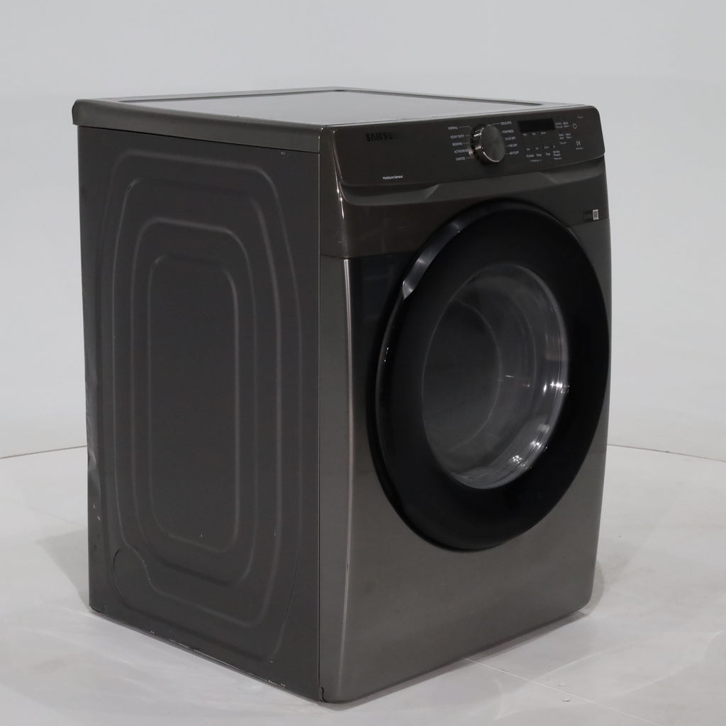 Pictures of Platinum Samsung 7.5 cu. ft. Frontload Electric Dryer with Sensor Dry - Scratch & Dent - Major - Neu Appliance Outlet - Discount Appliance Outlet in Austin, Tx