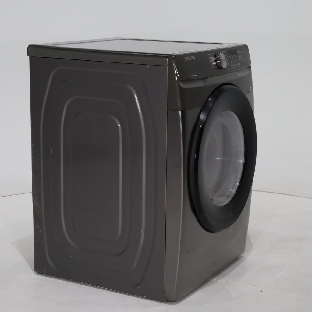 Pictures of Platinum Samsung 7.5 cu. ft. Frontload Electric Dryer with Sensor Dry - Scratch & Dent - Major - Neu Appliance Outlet - Discount Appliance Outlet in Austin, Tx