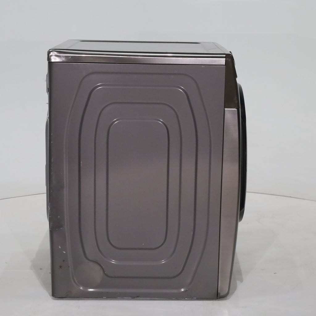 Pictures of Platinum Samsung 7.5 cu. ft. Frontload Electric Dryer with Sensor Dry - Scratch & Dent - Major - Neu Appliance Outlet - Discount Appliance Outlet in Austin, Tx