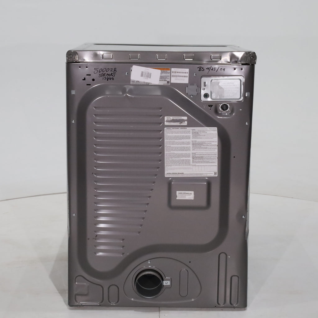 Pictures of Platinum Samsung 7.5 cu. ft. Frontload Electric Dryer with Sensor Dry - Scratch & Dent - Major - Neu Appliance Outlet - Discount Appliance Outlet in Austin, Tx