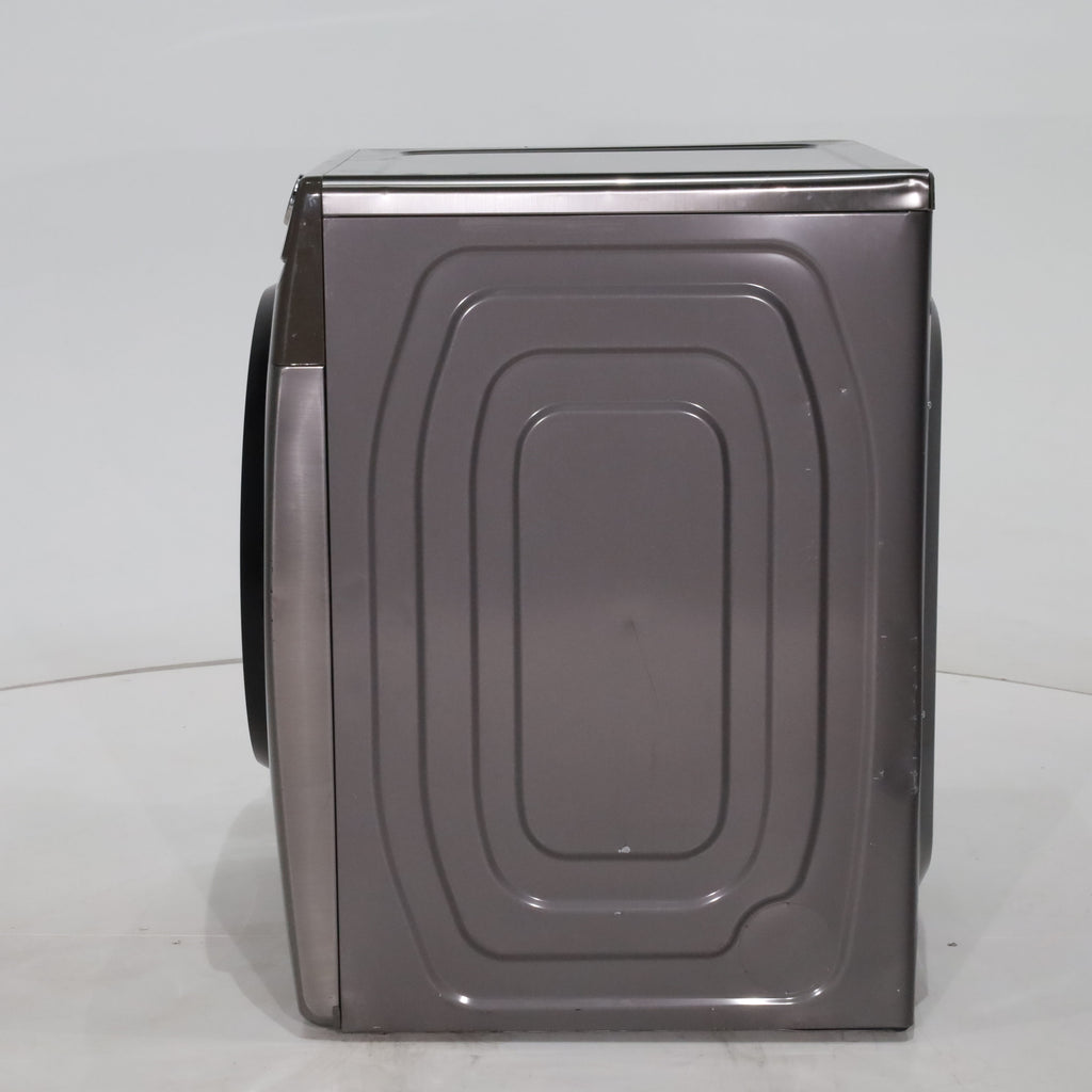 Pictures of Platinum Samsung 7.5 cu. ft. Frontload Electric Dryer with Sensor Dry - Scratch & Dent - Major - Neu Appliance Outlet - Discount Appliance Outlet in Austin, Tx