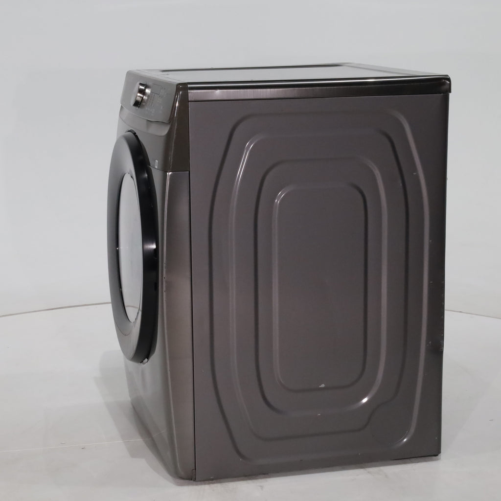 Pictures of Platinum Samsung 7.5 cu. ft. Frontload Electric Dryer with Sensor Dry - Scratch & Dent - Major - Neu Appliance Outlet - Discount Appliance Outlet in Austin, Tx