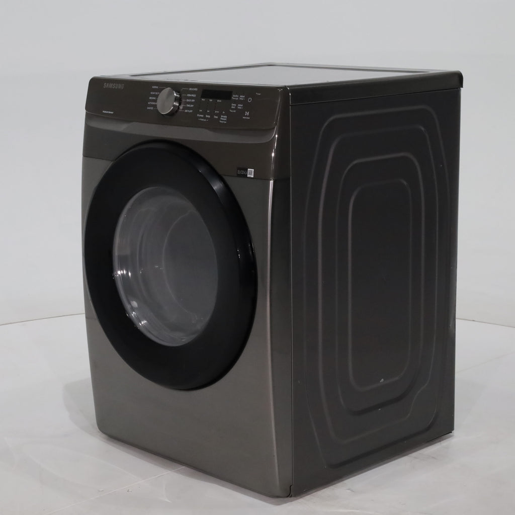 Pictures of Platinum Samsung 7.5 cu. ft. Frontload Electric Dryer with Sensor Dry - Scratch & Dent - Major - Neu Appliance Outlet - Discount Appliance Outlet in Austin, Tx