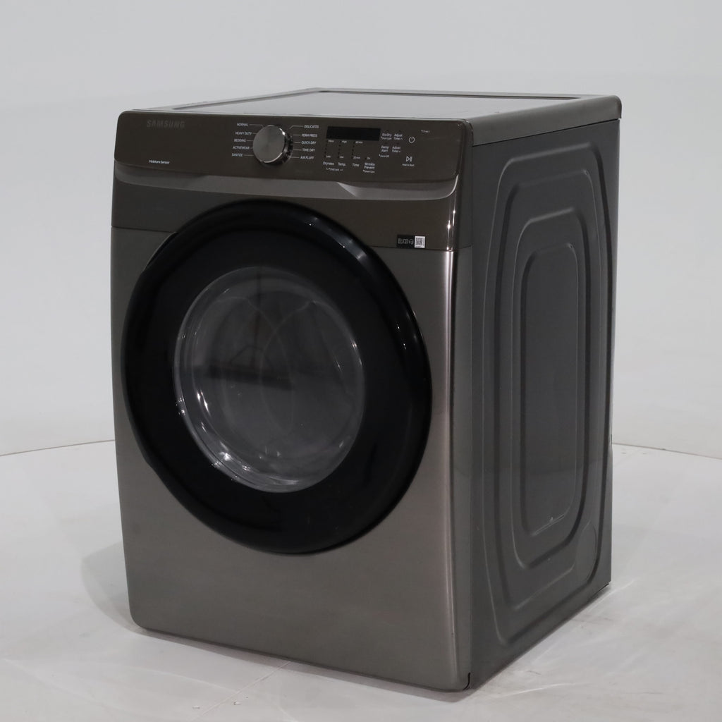 Pictures of Platinum Samsung 7.5 cu. ft. Frontload Electric Dryer with Sensor Dry - Scratch & Dent - Major - Neu Appliance Outlet - Discount Appliance Outlet in Austin, Tx