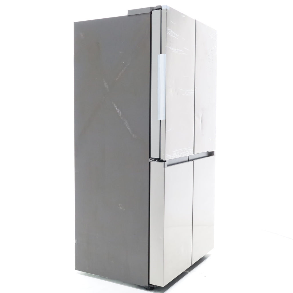 Pictures of Counter Depth Fingerprint Resistant Stainless Steel ENERGY STAR Samsung 22.8 cu. ft. 4 Door Flex Refrigerator with Beverage Center - Scratch & Dent - Major - Neu Appliance Outlet - Discount Appliance Outlet in Austin, Tx