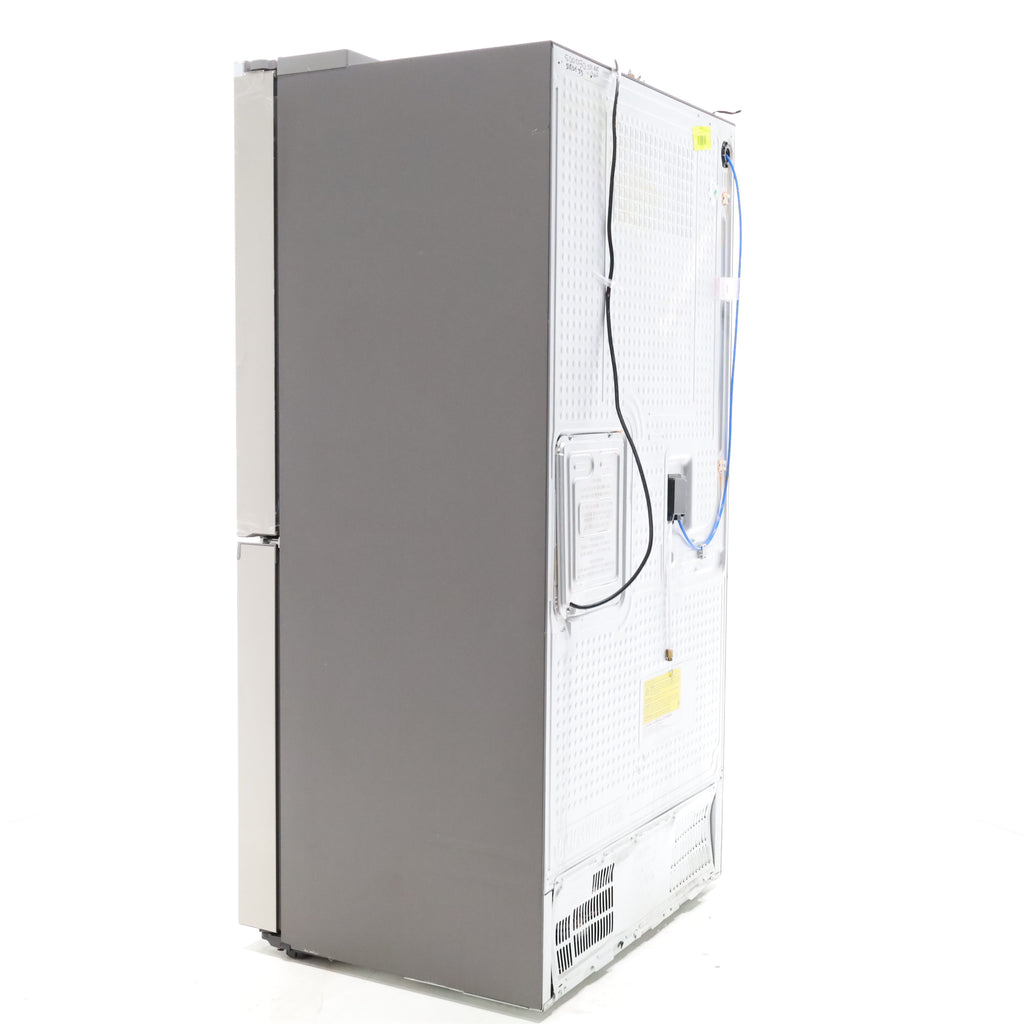 Pictures of Counter Depth Fingerprint Resistant Stainless Steel ENERGY STAR Samsung 22.8 cu. ft. 4 Door Flex Refrigerator with Beverage Center - Scratch & Dent - Major - Neu Appliance Outlet - Discount Appliance Outlet in Austin, Tx