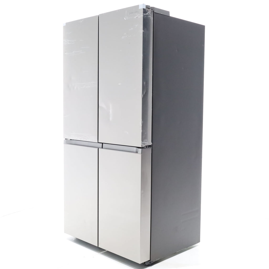 Pictures of Counter Depth Fingerprint Resistant Stainless Steel ENERGY STAR Samsung 22.8 cu. ft. 4 Door Flex Refrigerator with Beverage Center - Scratch & Dent - Major - Neu Appliance Outlet - Discount Appliance Outlet in Austin, Tx