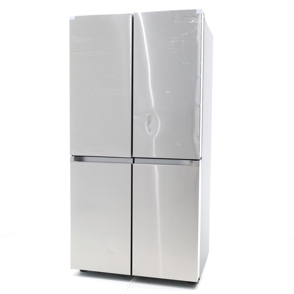 Pictures of Counter Depth Fingerprint Resistant Stainless Steel ENERGY STAR Samsung 22.8 cu. ft. 4 Door Flex Refrigerator with Beverage Center - Scratch & Dent - Major - Neu Appliance Outlet - Discount Appliance Outlet in Austin, Tx