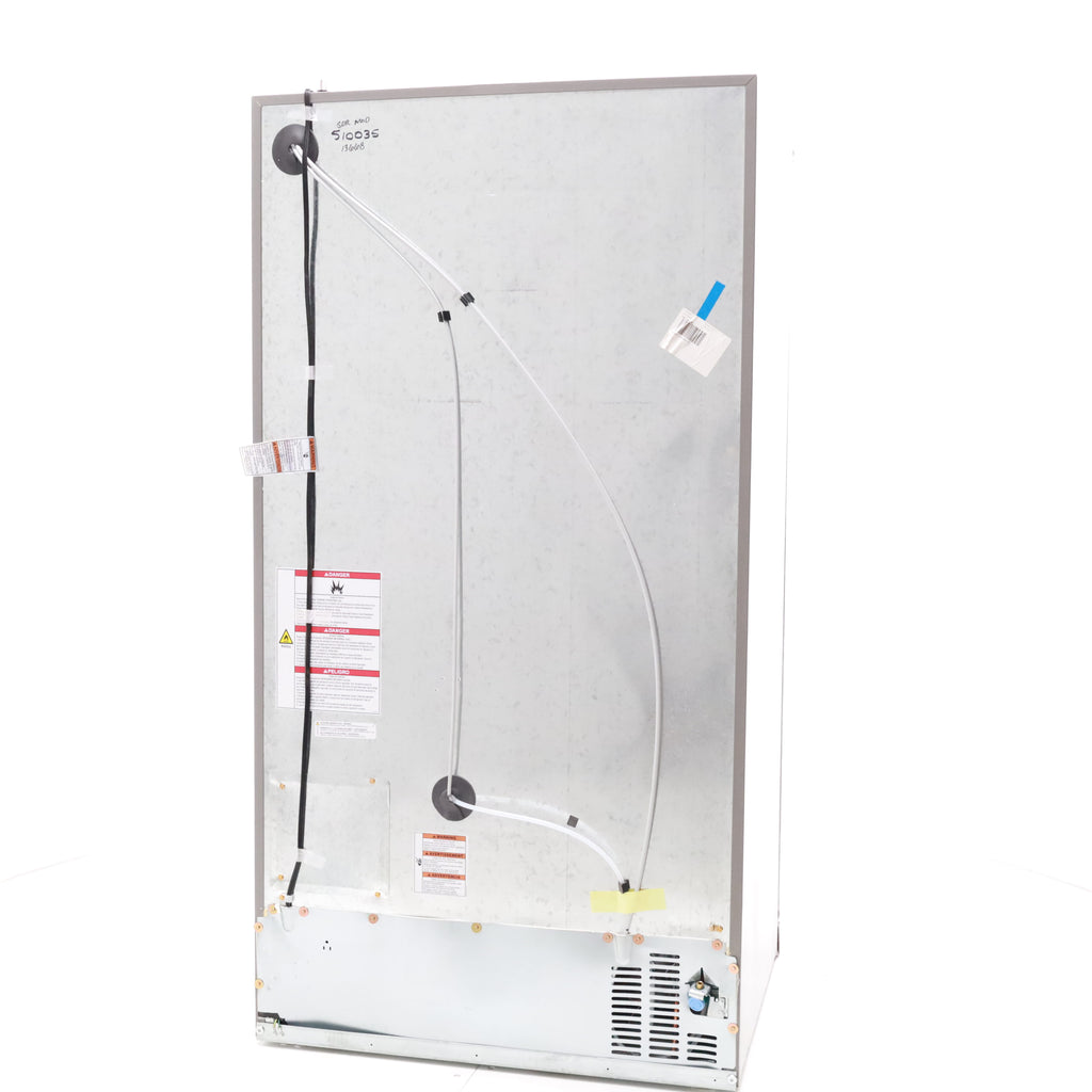 Pictures of Fingerprint-Resistant Stainless Steel Whirlpool 28.49 cu. ft. Side by Side Refrigerator with In Door Ice and Water Dispenser - Scratch & Dent - Moderate - Neu Appliance Outlet - Discount Appliance Outlet in Austin, Tx