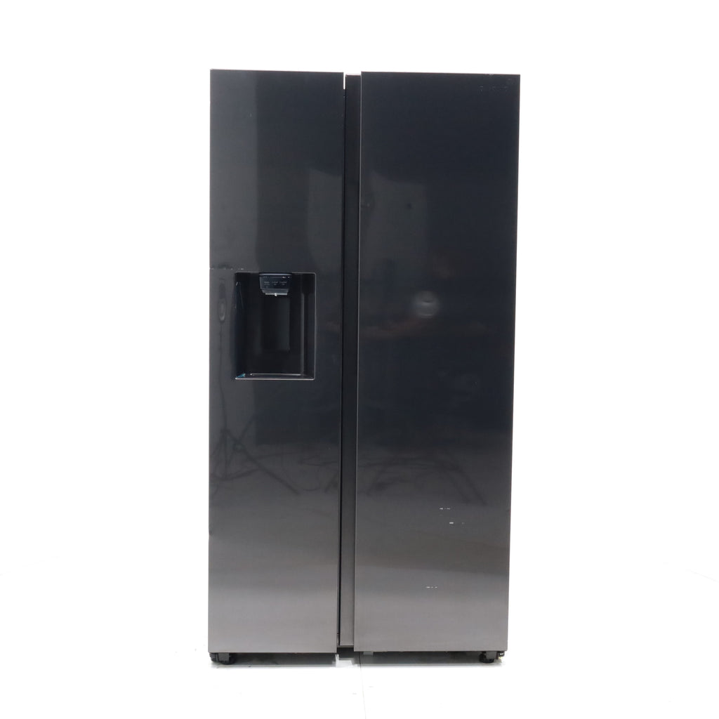 Pictures of Fingerprint-Resistant Stainless Steel Samsung 27.4 cu. ft. Side by Side Refrigerator with External Water and Ice Dispenser - Scratch & Dent - Major - Neu Appliance Outlet - Discount Appliance Outlet in Austin, Tx