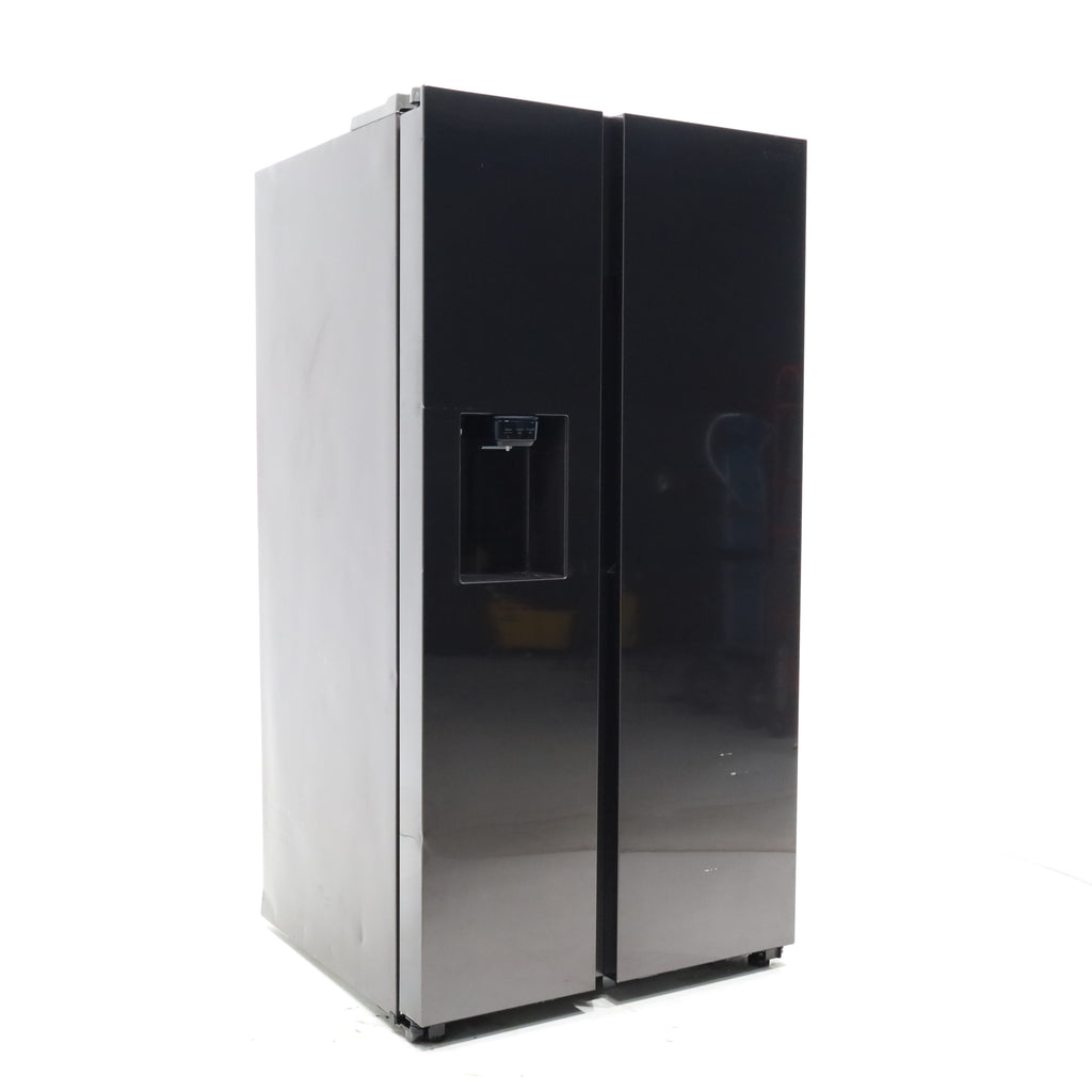 Pictures of Fingerprint-Resistant Stainless Steel Samsung 27.4 cu. ft. Side by Side Refrigerator with External Water and Ice Dispenser - Scratch & Dent - Major - Neu Appliance Outlet - Discount Appliance Outlet in Austin, Tx