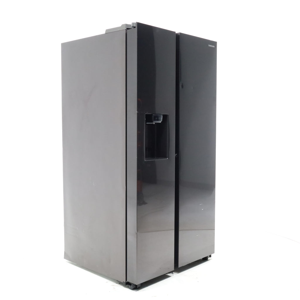 Pictures of Fingerprint-Resistant Stainless Steel Samsung 27.4 cu. ft. Side by Side Refrigerator with External Water and Ice Dispenser - Scratch & Dent - Major - Neu Appliance Outlet - Discount Appliance Outlet in Austin, Tx