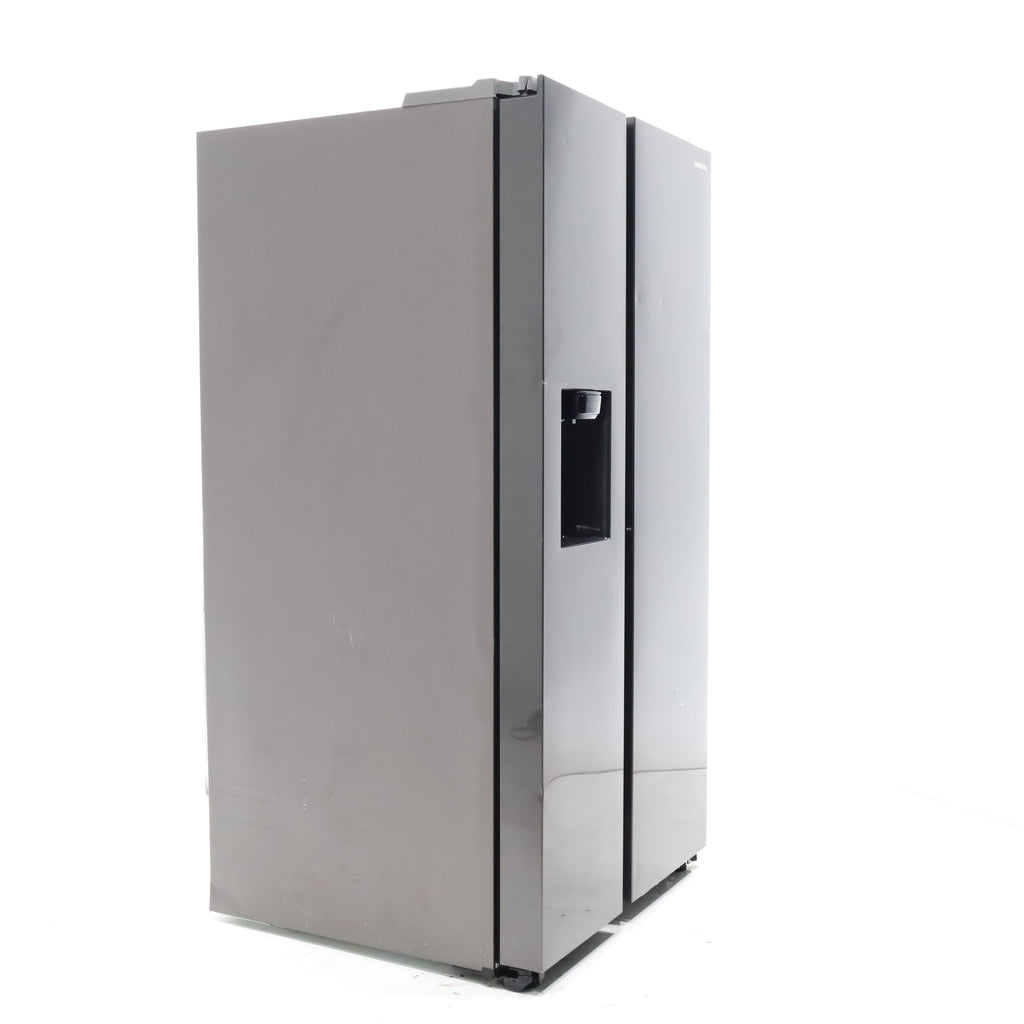 Pictures of Fingerprint-Resistant Stainless Steel Samsung 27.4 cu. ft. Side by Side Refrigerator with External Water and Ice Dispenser - Scratch & Dent - Major - Neu Appliance Outlet - Discount Appliance Outlet in Austin, Tx
