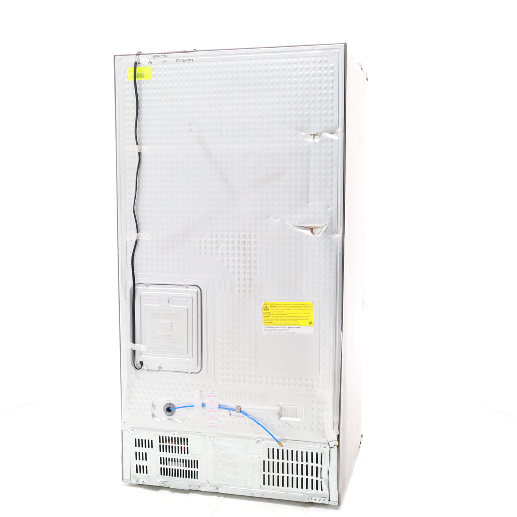 Pictures of Fingerprint-Resistant Stainless Steel Samsung 27.4 cu. ft. Side by Side Refrigerator with External Water and Ice Dispenser - Scratch & Dent - Major - Neu Appliance Outlet - Discount Appliance Outlet in Austin, Tx