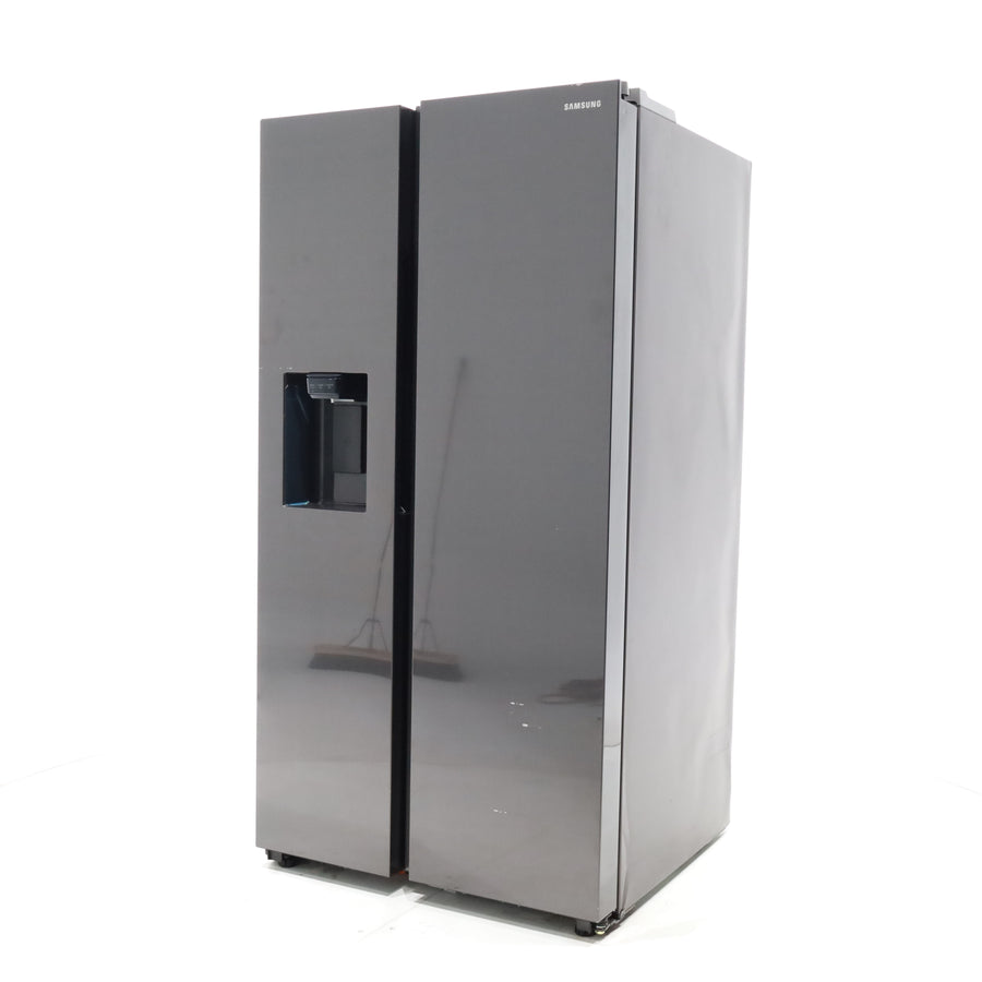 Fingerprint-Resistant Stainless Steel Samsung 27.4 cu. ft. Side by Side Refrigerator with External Water and Ice Dispenser - Scratch & Dent - Major