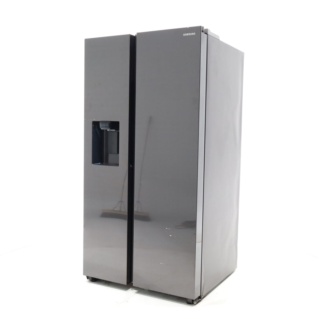 Pictures of Fingerprint-Resistant Stainless Steel Samsung 27.4 cu. ft. Side by Side Refrigerator with External Water and Ice Dispenser - Scratch & Dent - Major - Neu Appliance Outlet - Discount Appliance Outlet in Austin, Tx
