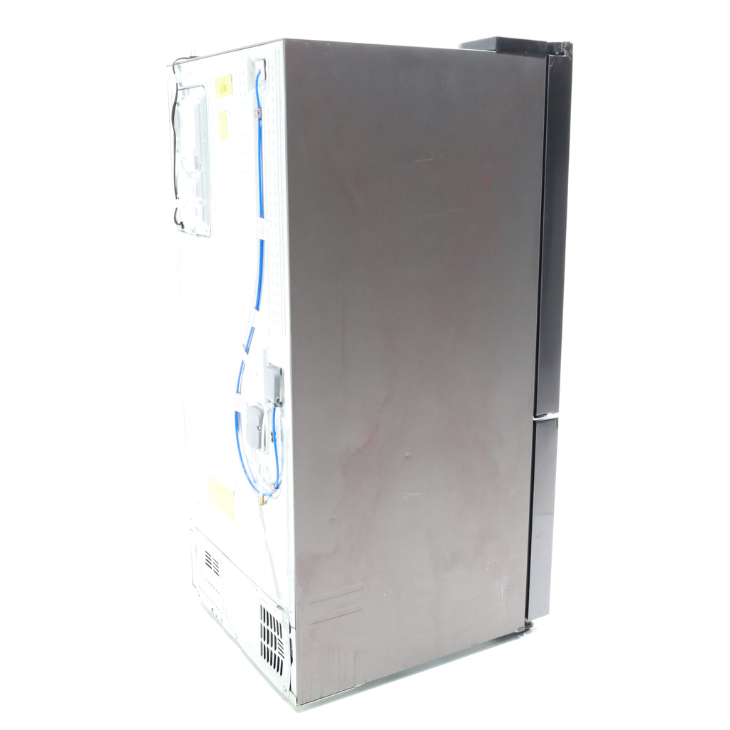 Pictures of 30 in. Fingerprint Resistant Stainless Steel ENERGY STAR Samsung 22 cu. ft. 3 Door French Door Refrigerator with Exterior Water and Ice Dispenser - Scratch & Dent - Moderate - Neu Appliance Outlet - Discount Appliance Outlet in Austin, Tx