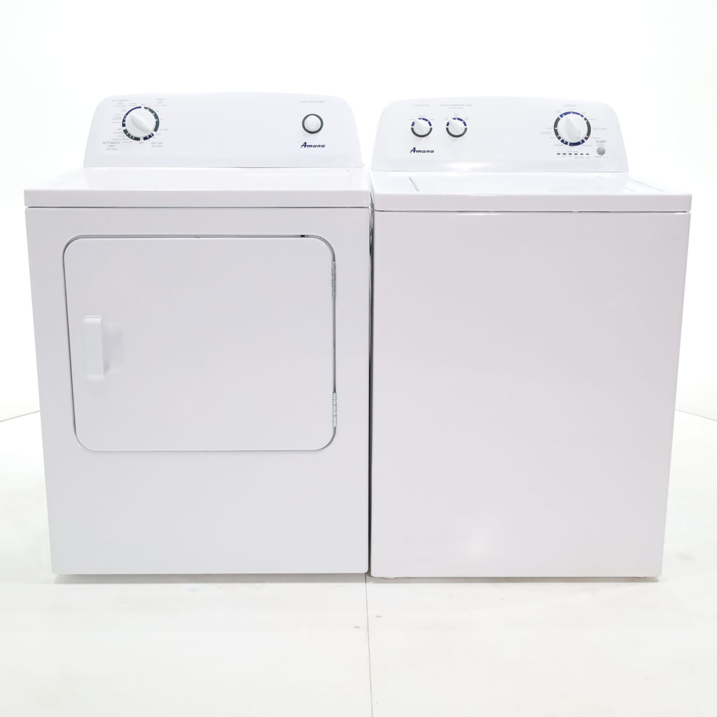 Pictures of Amana 3.4 cu. ft. Top Load Washing Machine with 700 RPM Max Speed and 6.5 cu. ft. Electric Dryer with Wrinkle Prevent - Certified Refurbished - Neu Appliance Outlet - Discount Appliance Outlet in Austin, Tx