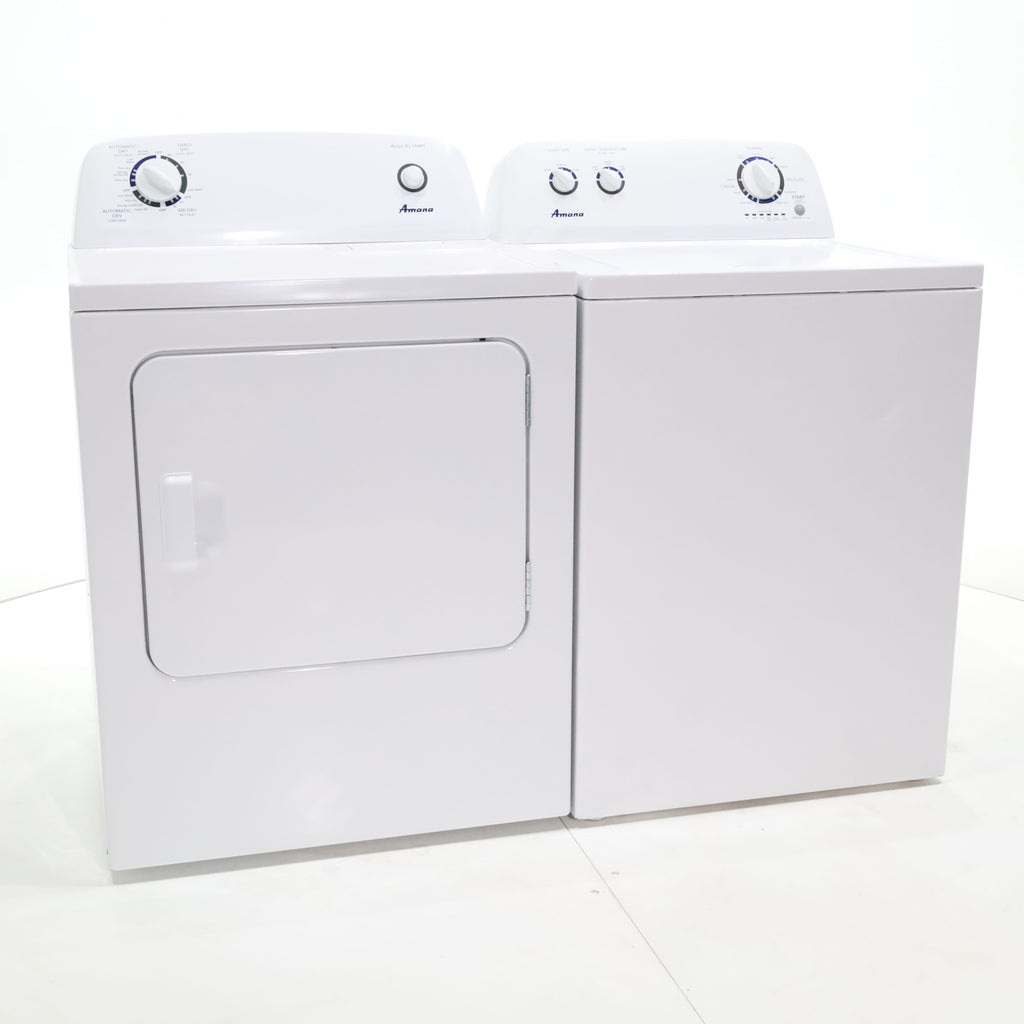 Pictures of Amana 3.4 cu. ft. Top Load Washing Machine with 700 RPM Max Speed and 6.5 cu. ft. Electric Dryer with Wrinkle Prevent - Certified Refurbished - Neu Appliance Outlet - Discount Appliance Outlet in Austin, Tx