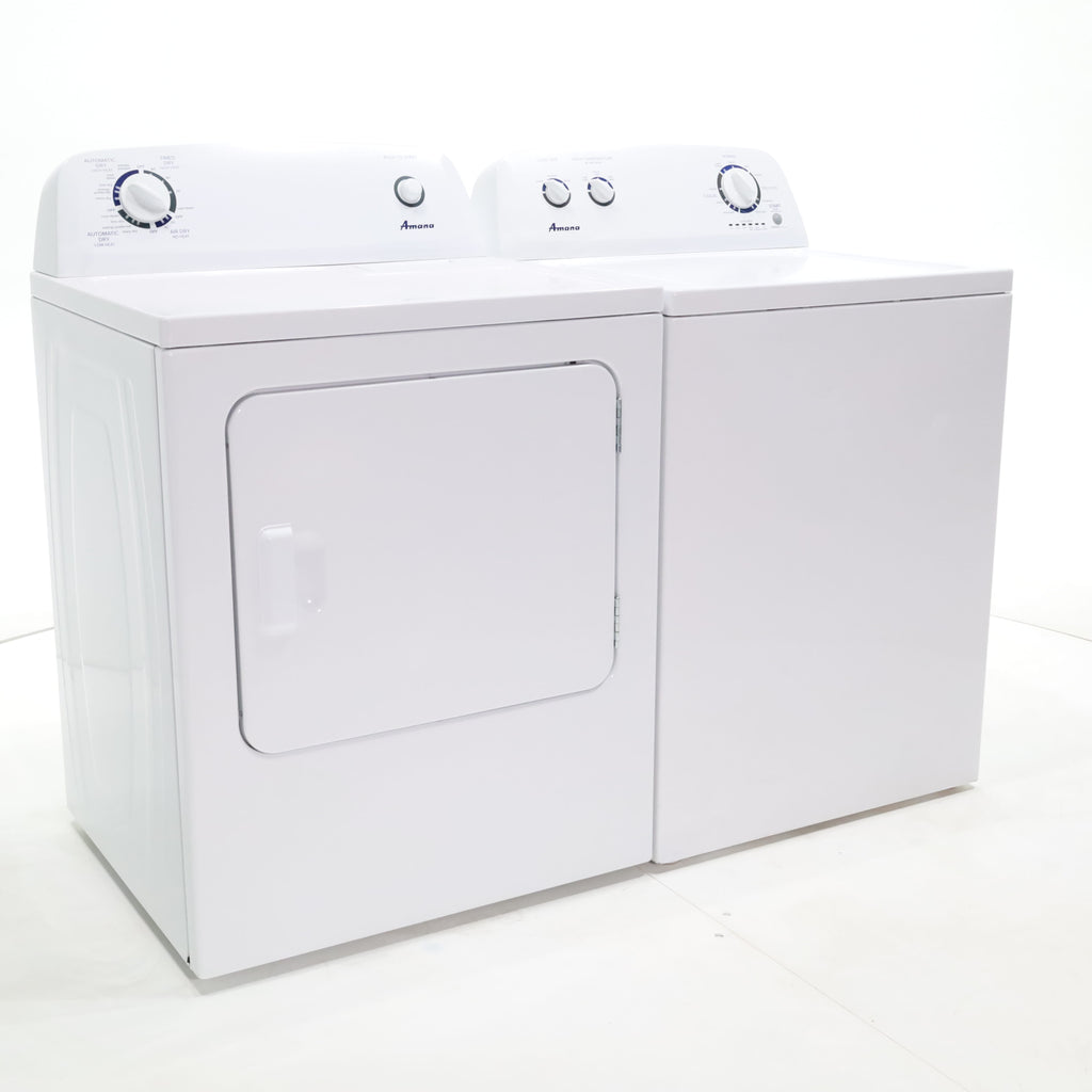 Pictures of Amana 3.4 cu. ft. Top Load Washing Machine with 700 RPM Max Speed and 6.5 cu. ft. Electric Dryer with Wrinkle Prevent - Certified Refurbished - Neu Appliance Outlet - Discount Appliance Outlet in Austin, Tx