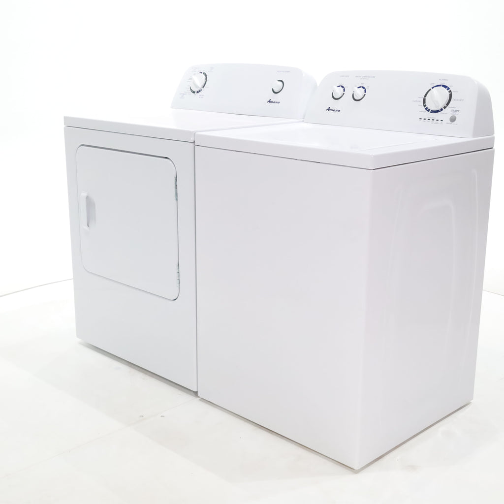 Pictures of Amana 3.4 cu. ft. Top Load Washing Machine with 700 RPM Max Speed and 6.5 cu. ft. Electric Dryer with Wrinkle Prevent - Certified Refurbished - Neu Appliance Outlet - Discount Appliance Outlet in Austin, Tx
