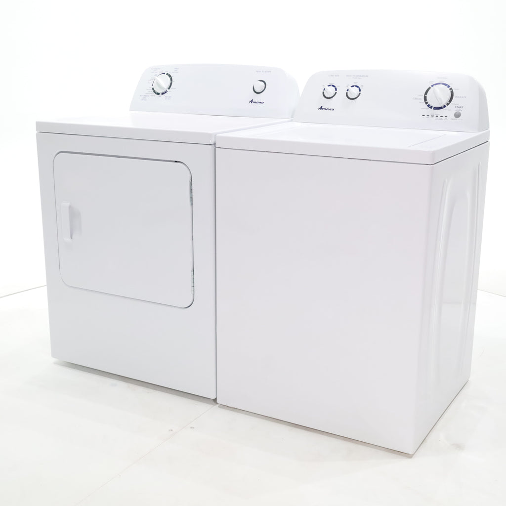 Pictures of Amana 3.4 cu. ft. Top Load Washing Machine with 700 RPM Max Speed and 6.5 cu. ft. Electric Dryer with Wrinkle Prevent - Certified Refurbished - Neu Appliance Outlet - Discount Appliance Outlet in Austin, Tx