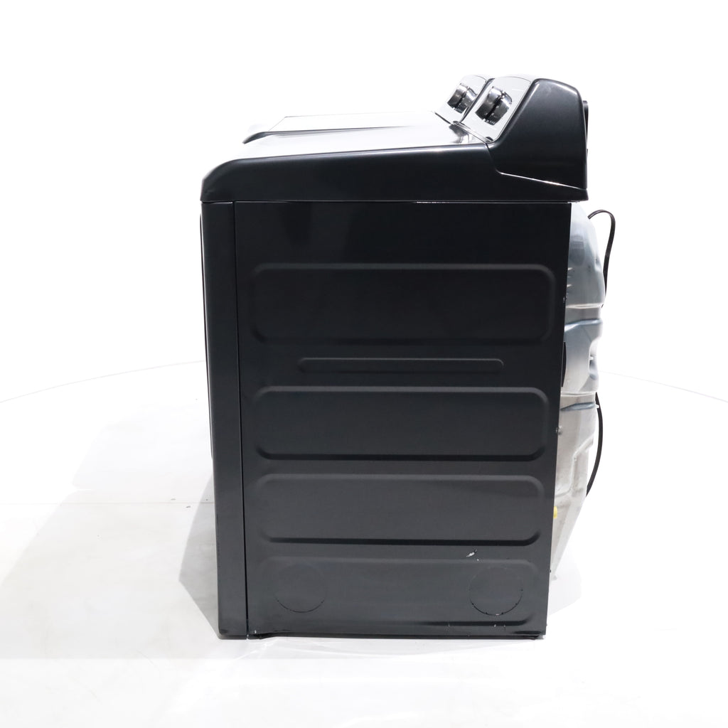 Pictures of Diamond Gray GE Profile 5.4 cu. ft. Top Load Washing Machine with FlexDispense and 7.4 cu. ft. Gas Dryer with Steam - Scratch & Dent - Moderate - Neu Appliance Outlet - Discount Appliance Outlet in Austin, Tx