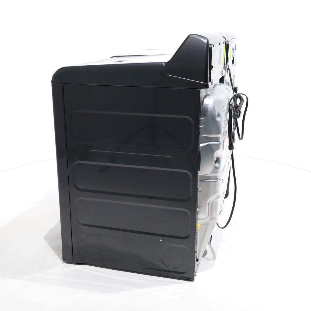 Pictures of Diamond Gray GE Profile 5.4 cu. ft. Top Load Washing Machine with FlexDispense and 7.4 cu. ft. Gas Dryer with Steam - Scratch & Dent - Moderate - Neu Appliance Outlet - Discount Appliance Outlet in Austin, Tx