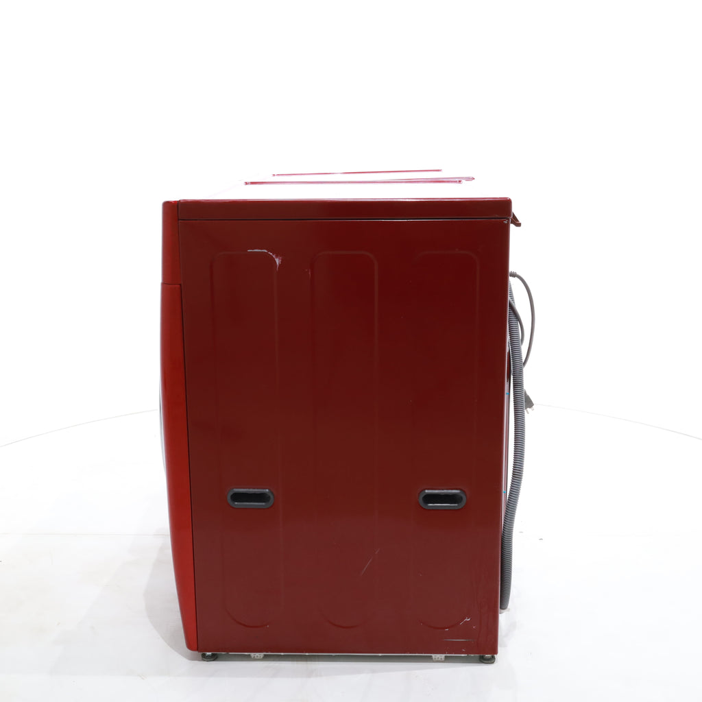 Pictures of Wild Cherry Red ENERGY STAR LG 4.0 cu. ft. Front Load Washer with Steam and Wild Cherry Red LG 7.3 Front Load Electric Dryer with TrueSeam Technology - Certified Refurbished - Neu Appliance Outlet - Discount Appliance Outlet in Austin, Tx