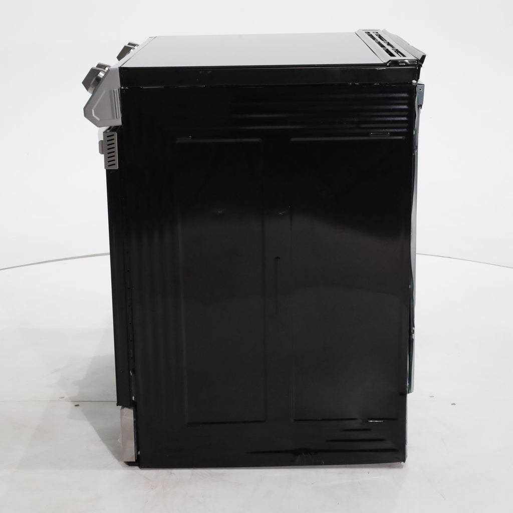 Pictures of Fingerprint Resistant Stainless Samsung 6.3 cu ft 5 Heating Element Smooth Cooktop Smart Slide In Electric Range with Smart Wifi Connectivity - Scratch & Dent - Moderate - Neu Appliance Outlet - Discount Appliance Outlet in Austin, Tx