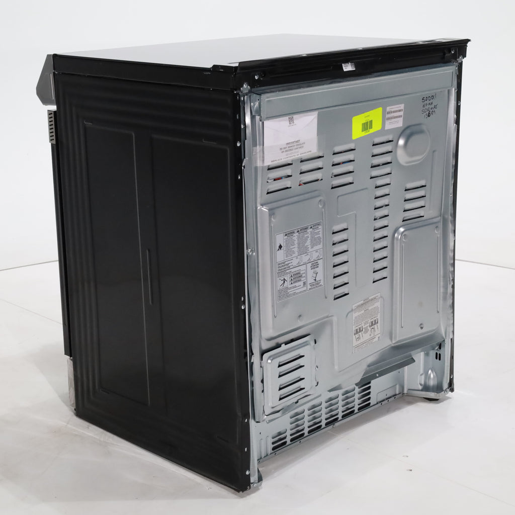 Pictures of Fingerprint Resistant Stainless Samsung 6.3 cu ft 5 Heating Element Smooth Cooktop Smart Slide In Electric Range with Smart Wifi Connectivity - Scratch & Dent - Moderate - Neu Appliance Outlet - Discount Appliance Outlet in Austin, Tx