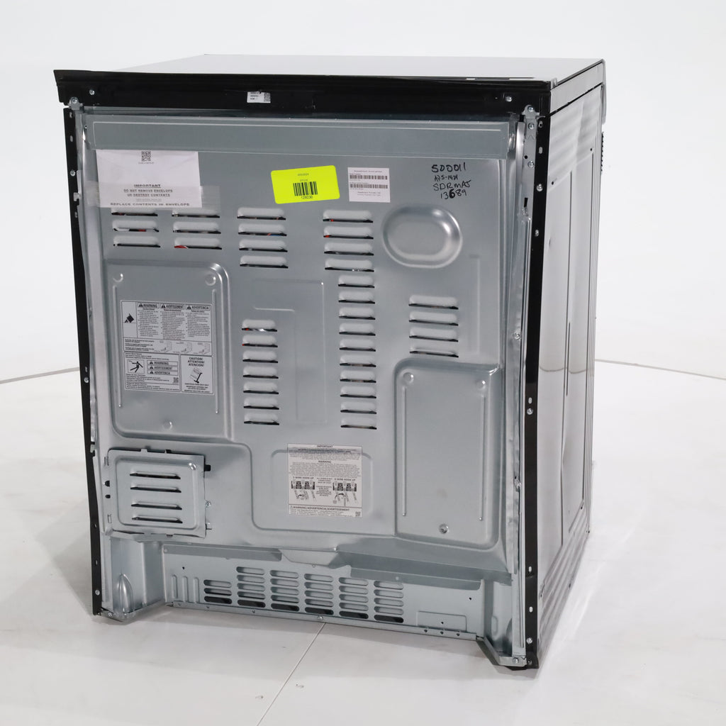 Pictures of Fingerprint Resistant Stainless Samsung 6.3 cu ft 5 Heating Element Smooth Cooktop Smart Slide In Electric Range with Smart Wifi Connectivity - Scratch & Dent - Moderate - Neu Appliance Outlet - Discount Appliance Outlet in Austin, Tx