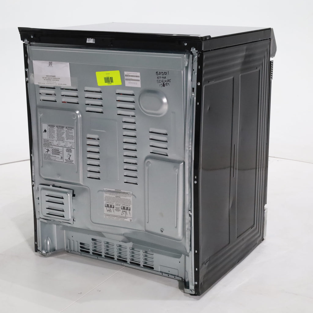 Pictures of Fingerprint Resistant Stainless Samsung 6.3 cu ft 5 Heating Element Smooth Cooktop Smart Slide In Electric Range with Smart Wifi Connectivity - Scratch & Dent - Moderate - Neu Appliance Outlet - Discount Appliance Outlet in Austin, Tx